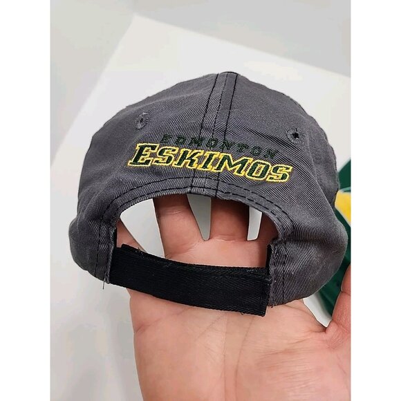 Two Edmonton Elks Eskimo’s Caps Hats CFL Football Men’s Grey Cup Adjustable - Picture 11 of 11
